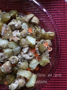 Baked Chicken, Potatoes and Carrots